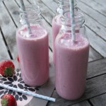 Jordbær/hindbær smoothie