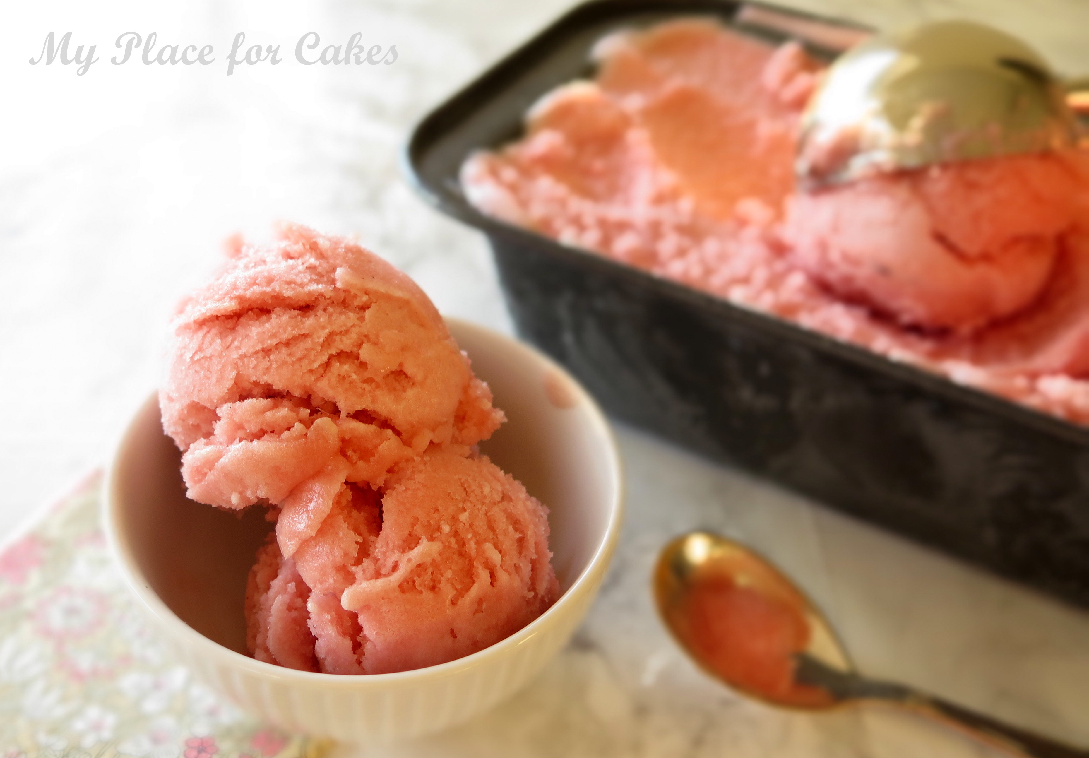 rabarbersorbet